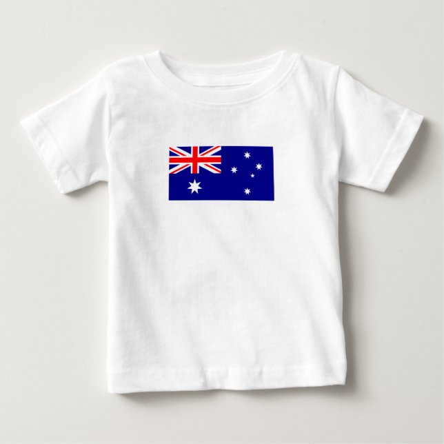 Patriotic Australian Flag Baby T-Shirt (Front)
