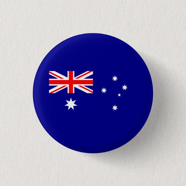 Patriotic Australian Flag Button (Front)