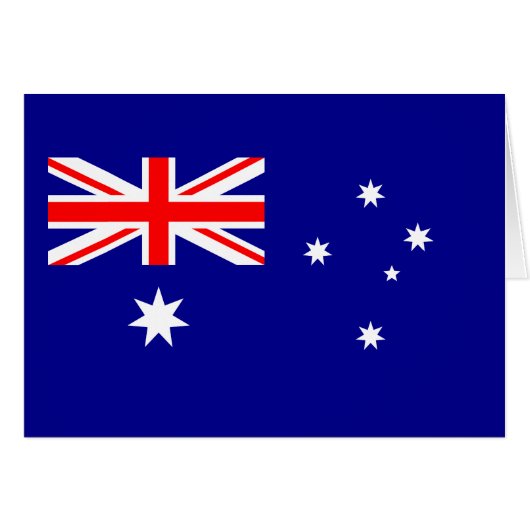 Patriotic Australian Flag Cards (Front Horizontal)