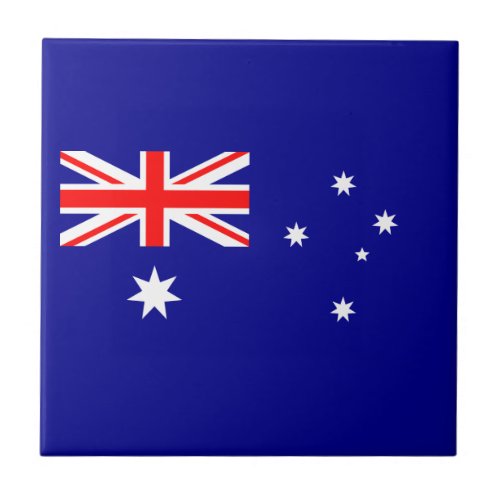 Patriotic Australian Flag Ceramic Tile