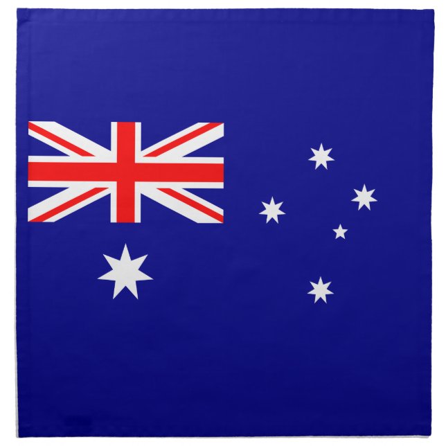 Patriotic Australian Flag Cloth Napkin (Front)