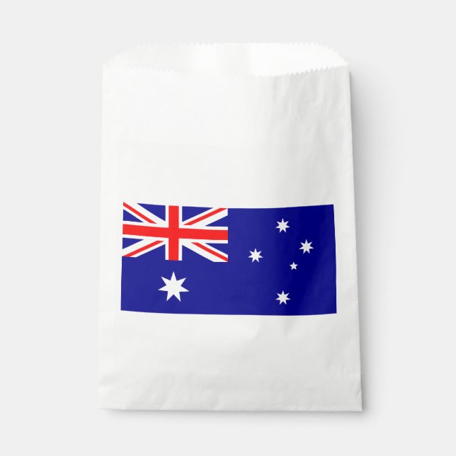 Patriotic Australian Flag Favor Bag (Front)