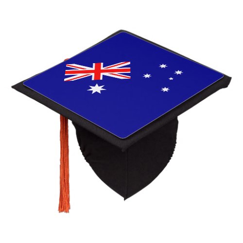 Patriotic Australian Flag Graduation Cap Topper