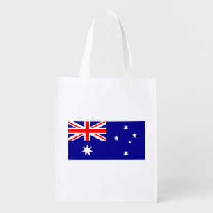 Patriotic Australian Flag Grocery Bag