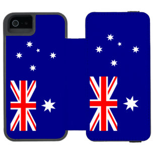 Patriotic Australian Flag iPhone SE/5/5s Wallet Case