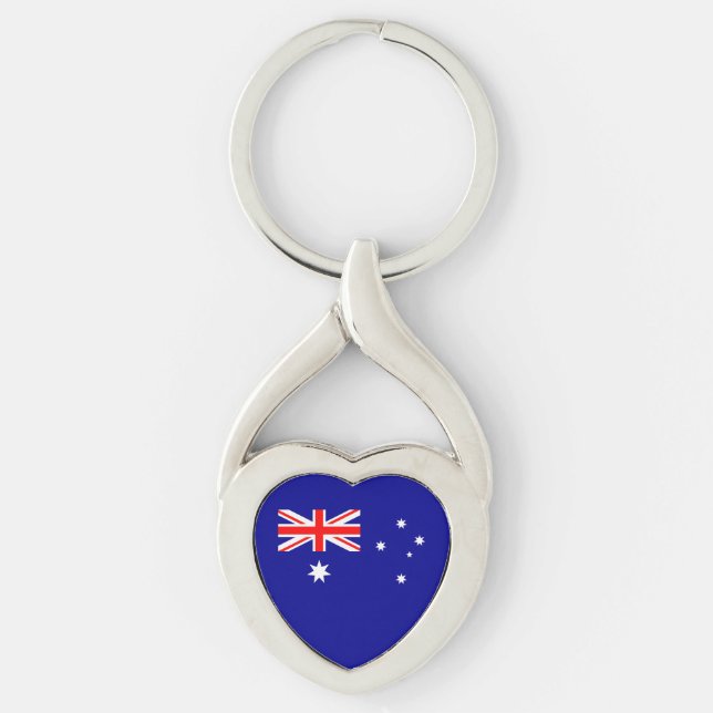Patriotic Australian Flag Keychain (Front)