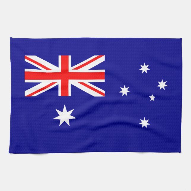 Patriotic Australian Flag Kitchen Towel (Horizontal)