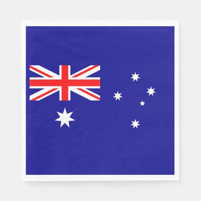 Patriotic Australian Flag Napkins (Front)