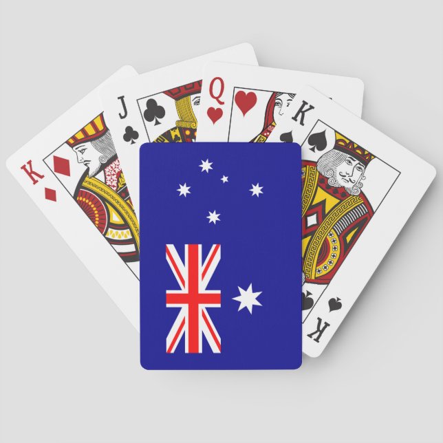 Patriotic Australian Flag Playing Cards (Back)