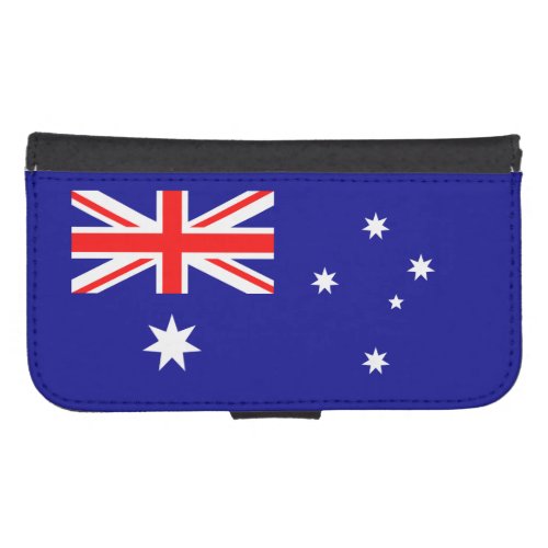 Patriotic Australian Flag Galaxy S4 Wallet Case