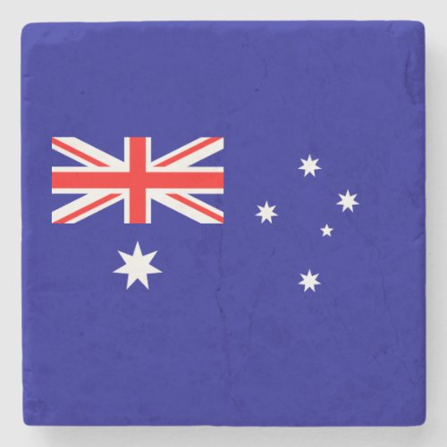 Patriotic Australian Flag Stone Coaster