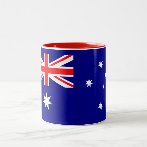 Patriotic Australian Flag Two_Tone Coffee Mug