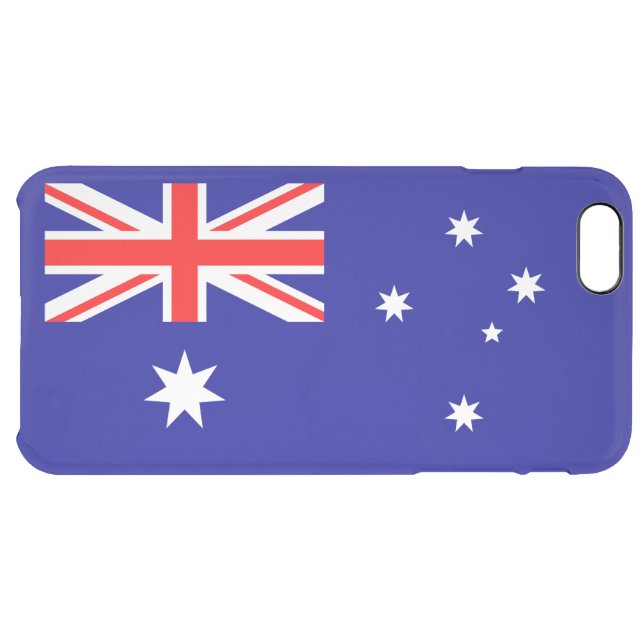 Patriotic Australian Flag Uncommon iPhone Case (Back Horizontal)