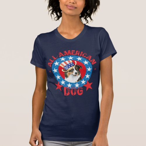 Patriotic Australian Shepherd T_Shirt