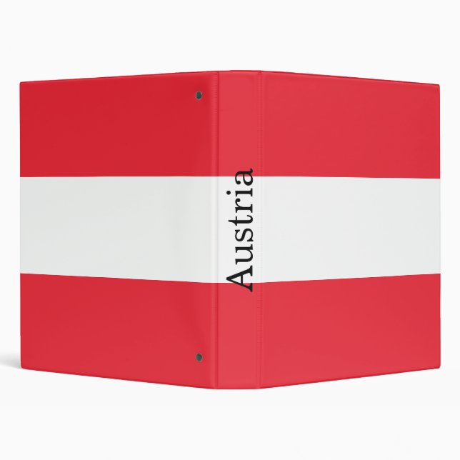 Patriotic Austrian Flag 3 Ring Binder (Background)