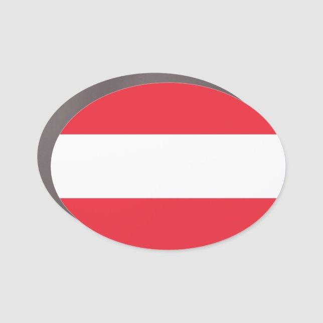Patriotic Austrian Flag Car Magnet (Front)