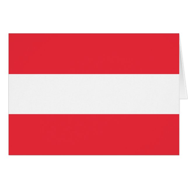 Patriotic Austrian Flag Cards (Front Horizontal)