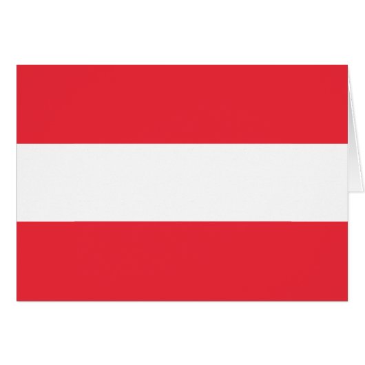 Patriotic Austrian Flag Cards (Front Horizontal)