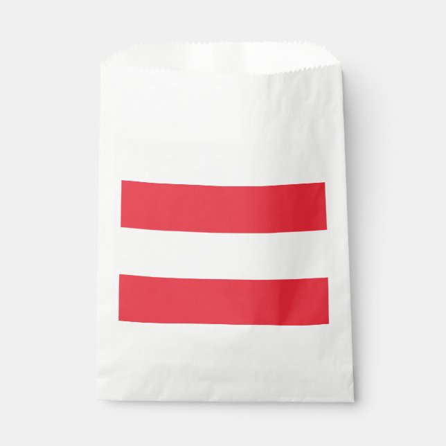Patriotic Austrian Flag Favor Bag (Front)