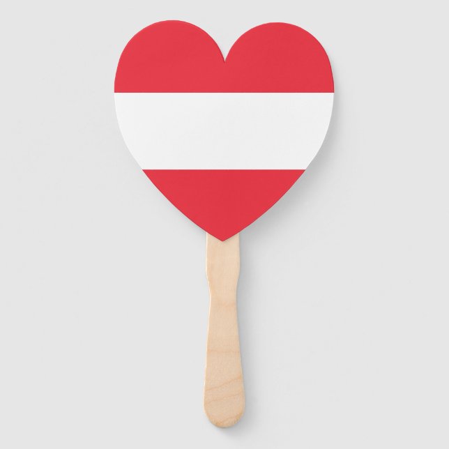 Patriotic Austrian Flag Hand Fan (Front)