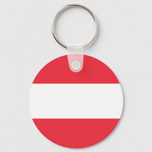 Patriotic Austrian Flag Keychain (Front)