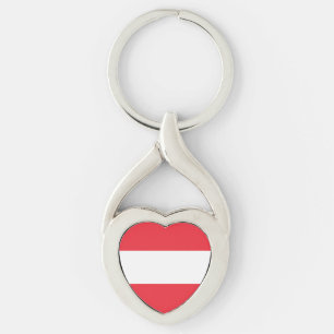 Patriotic Austrian Flag Keychain
