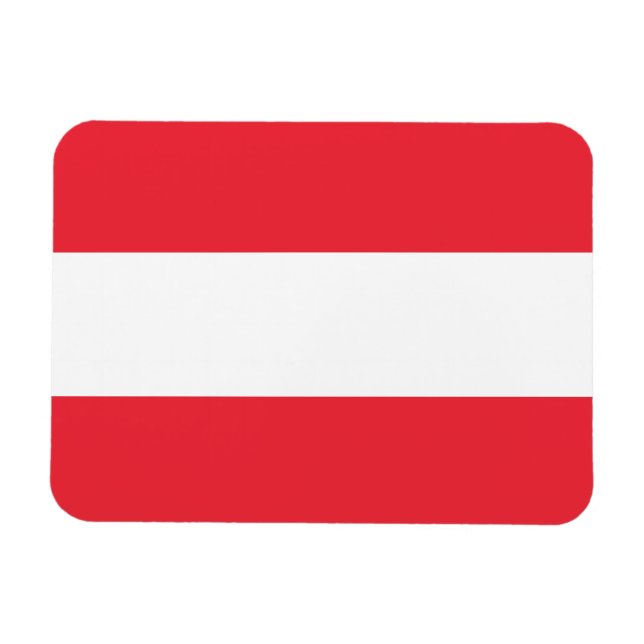 Patriotic Austrian Flag Magnet (Horizontal)