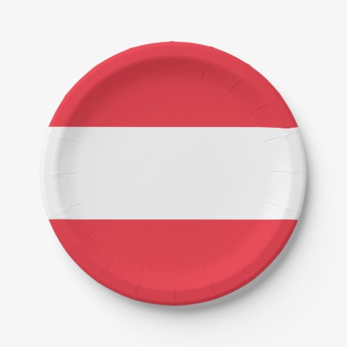 Patriotic Austrian Flag Paper Plates