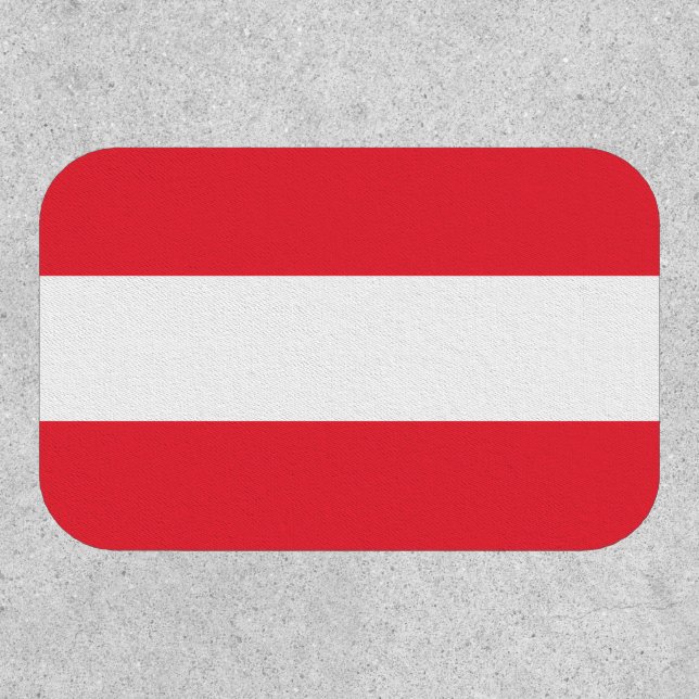 Patriotic Austrian Flag Patch (Front)