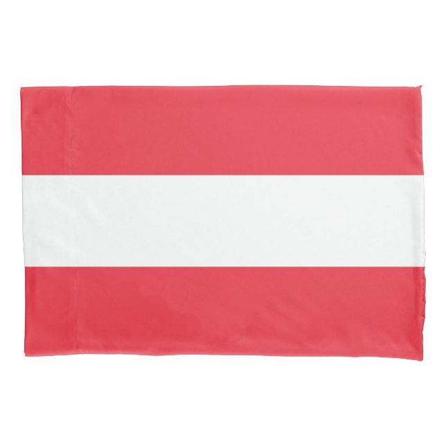 Patriotic Austrian Flag Pillow Case (Front)