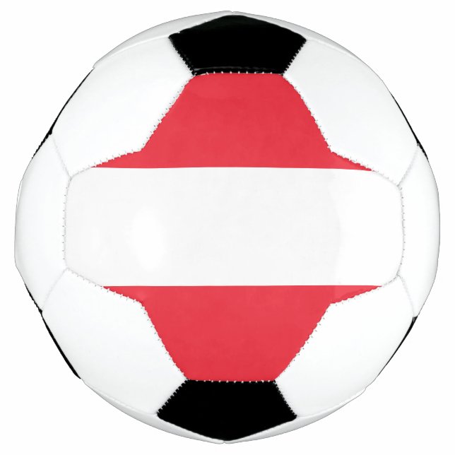 Patriotic Austrian Flag Soccer Ball (Front)