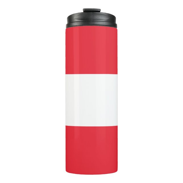 Patriotic Austrian Flag Thermal Tumbler (Front)