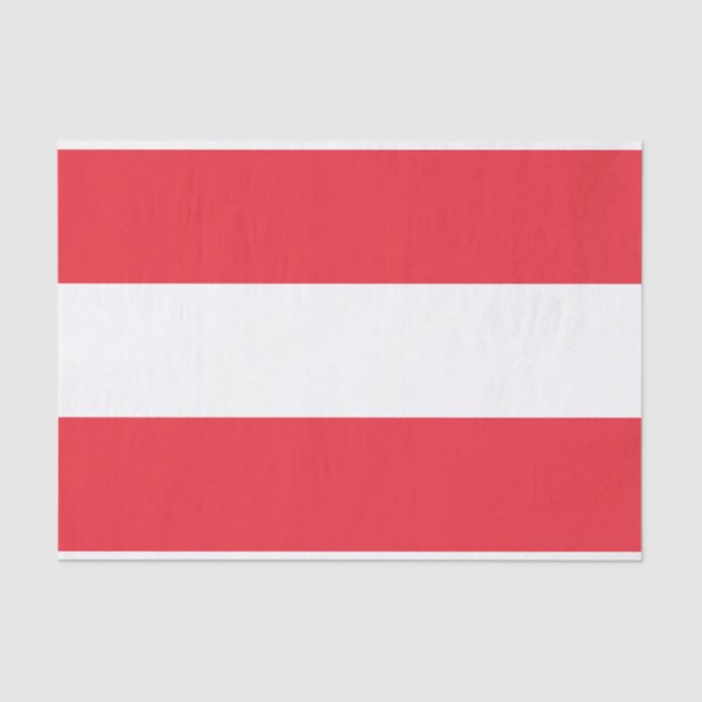 Patriotic Austrian Flag Tissue Paper (Front)