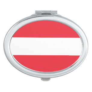 Patriotic Austrian Flag Vanity Mirror