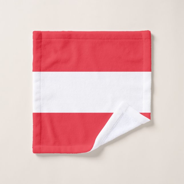 Patriotic Austrian Flag Wash Cloth (Wash Cloth)