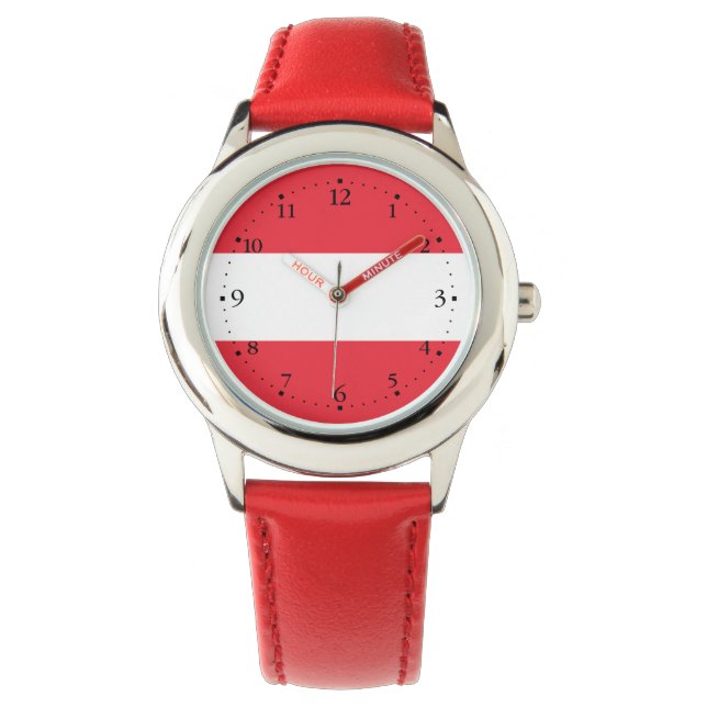 Patriotic Austrian Flag Watch (Front)