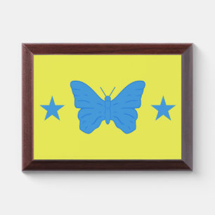 Patriotic award plaque with flag of Bady Bassit