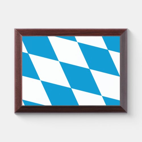 Patriotic award plaque with flag of Bavaria