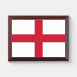 Patriotic award plaque with flag of England
