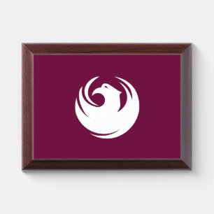 Patriotic award plaque with flag of Phoenix City