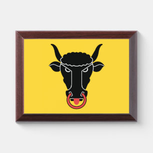 Patriotic award plaque with flag of Uri, Swiss