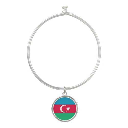 Patriotic Azerbaijan Flag Bangle Bracelet