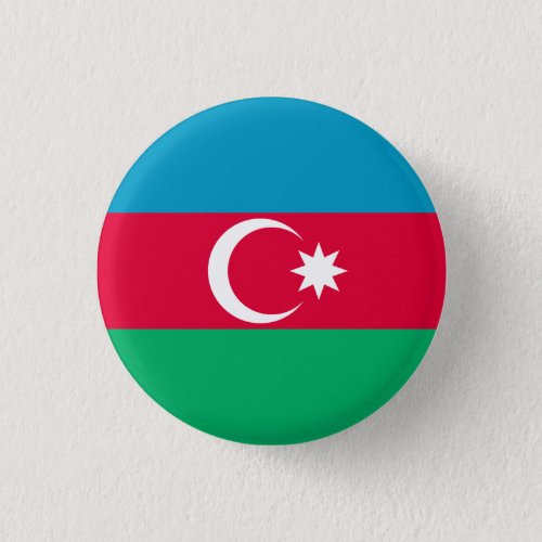 Patriotic Azerbaijan Flag Button