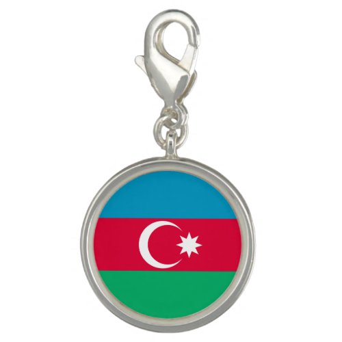 Patriotic Azerbaijan Flag Charm