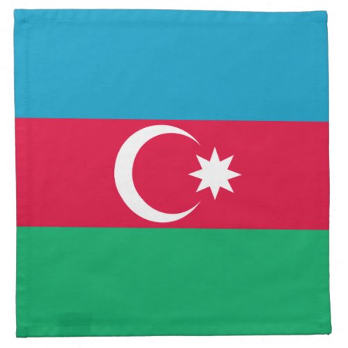 Patriotic Azerbaijan Flag Cloth Napkin