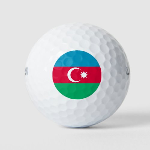 Patriotic Azerbaijan Flag Golf Balls