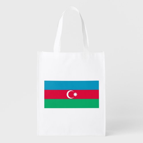 Patriotic Azerbaijan Flag Grocery Bag