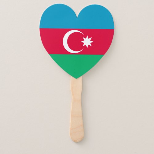 Patriotic Azerbaijan Flag Hand Fan