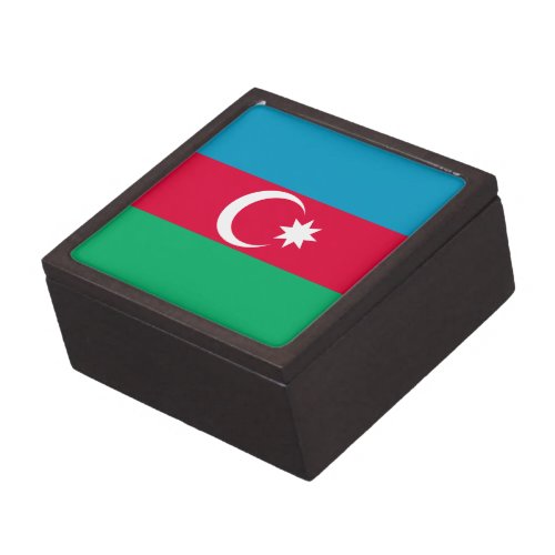 Patriotic Azerbaijan Flag Keepsake Box