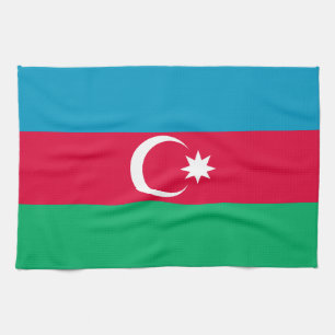 Patriotic Azerbaijan Flag Kitchen Towel
